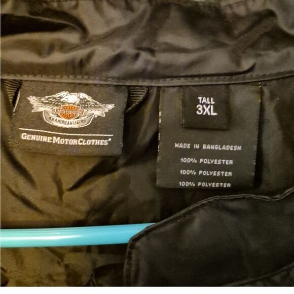Harley Rain jacket size 3xl tall - Picture 2 of 3